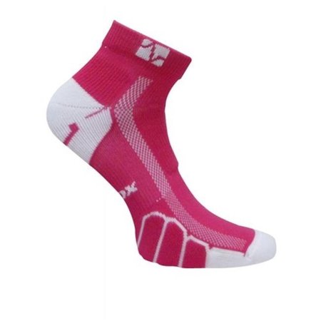 VITALSOX Vitalsox VT 0210 Ped Light Weight Running Socks; Fuchsia - Large VT0210_FS_LG